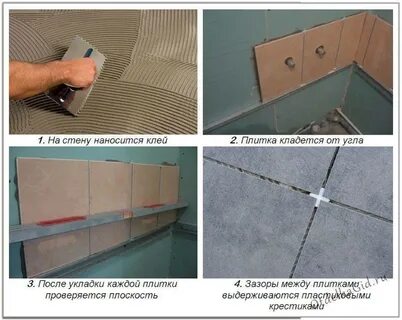 Технология укладки плитки на гипсокартон
