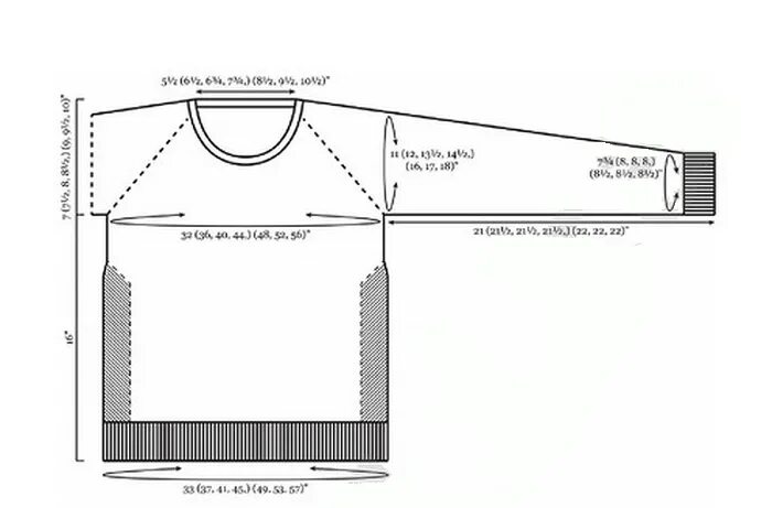 Вяжем свитер снизу. Свитер по кругу спицами снизу без швов. Выкройка свитера оверсайз реглан. Выкройка вязаного джемпера реглан. Спицами мужской джемпер, свитер реглан рукав снизу вверх.