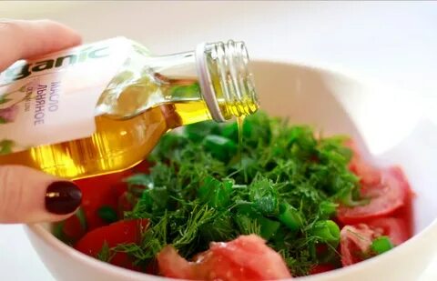Салат с маслом растительным