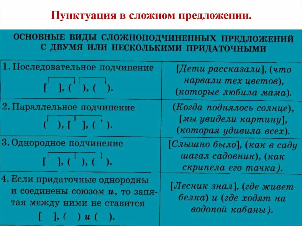 Урок знаки препинания в предложении 9 класс