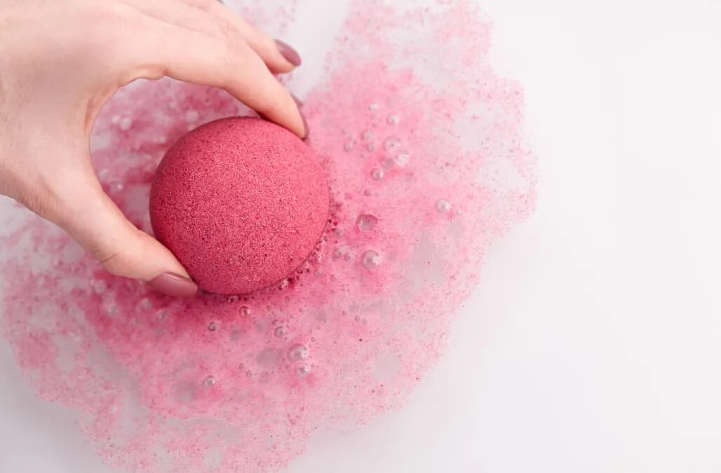 Cotton Candy Mini Bath Bomb- Bath Bombs, Party Favors, Pink Bath Bomb, Bath, Gif