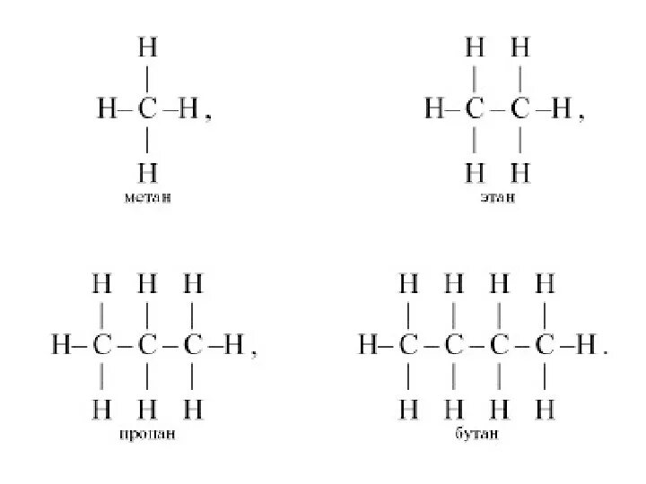 Бутан этан формулы