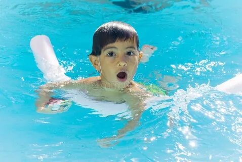The child can swim