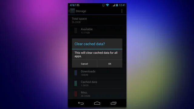 Clear app data. Project clear android.
