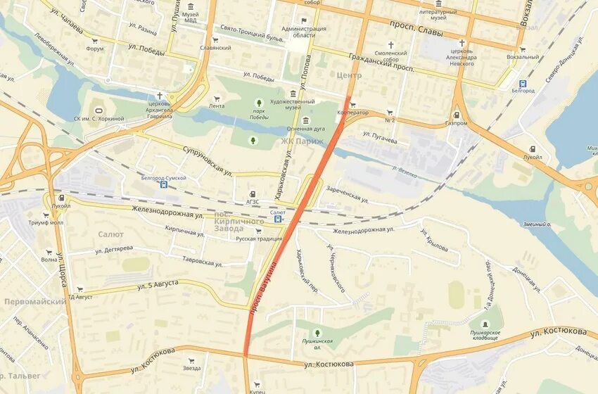 Карта белгорода ул толстого. Ул 5 августа Белгород на карте. Какие улицы перекрыты в Белгороде. Улица 5 августа Белгород.