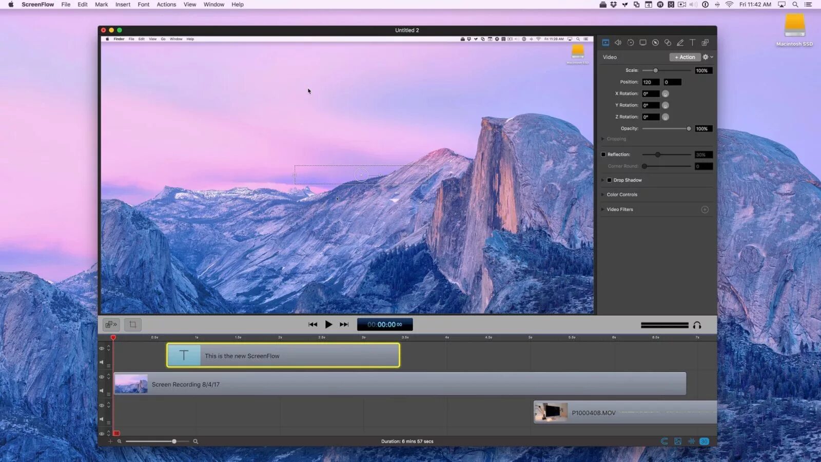 Запись видео mac. Screenflow. screenflow в дизайне. формат screenflow. монтаж видео mac os.