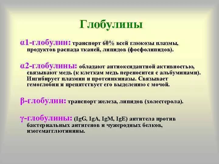 Глобулины плазмы крови. Альфа 1 глобулины функции. Альфа 2 глобулины функции. Глобулины функции биохимия. Бета глобулины функции.