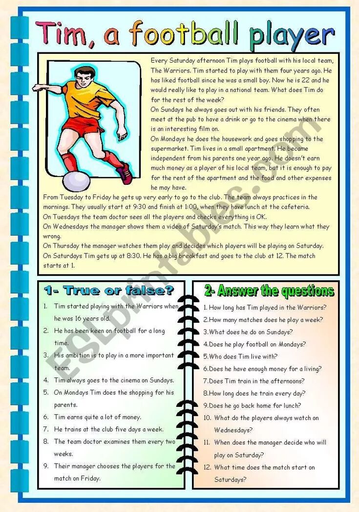 Exercise 5 a read the text