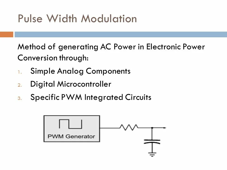 Pulse width