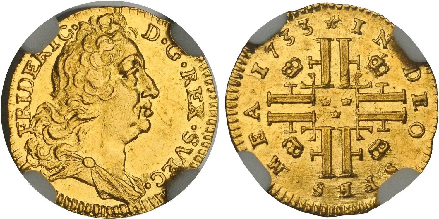 Древнейшая золотая монета 5 букв. (Золотая монета Франции)1894. Золотые шведские монеты 17 века. Монеты Швеции 17 века. Старинная шведская Золотая монета.