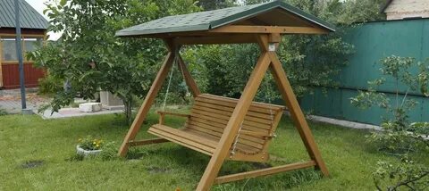 Качель садовая сделать