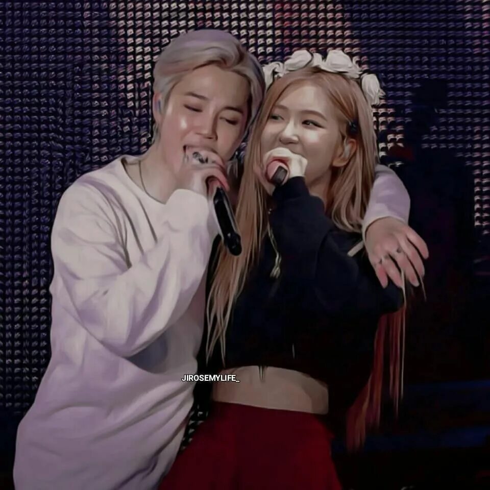 Jirose Чимин/Розэ. BTS BLACKPINK Rose and Jimin. Розе Блэк Пинк и Чимин БТС. Блэк Пинк Rose и Jimin. Розэ и чимин