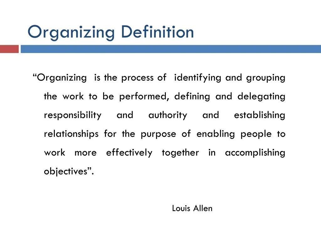 Organization definition