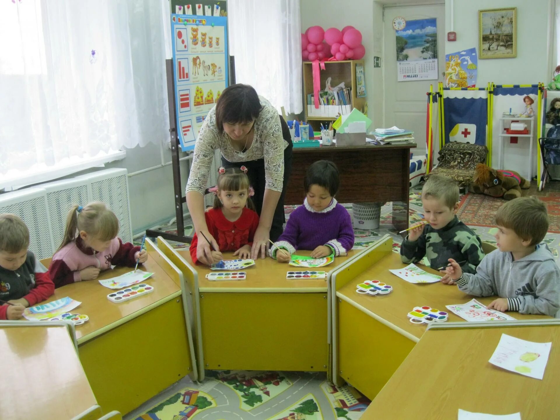 Открытое занятие в подготовительной группе по фоп