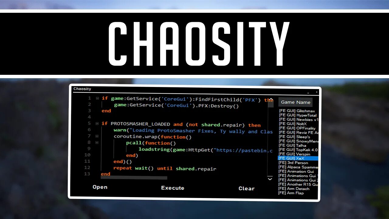 Function cscriptengine lua pcall failed. Chaosity game. game.players.localplayer. game:httpget. pcall.