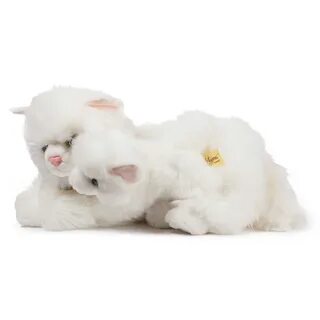 Мягкая игрушка кошка белая