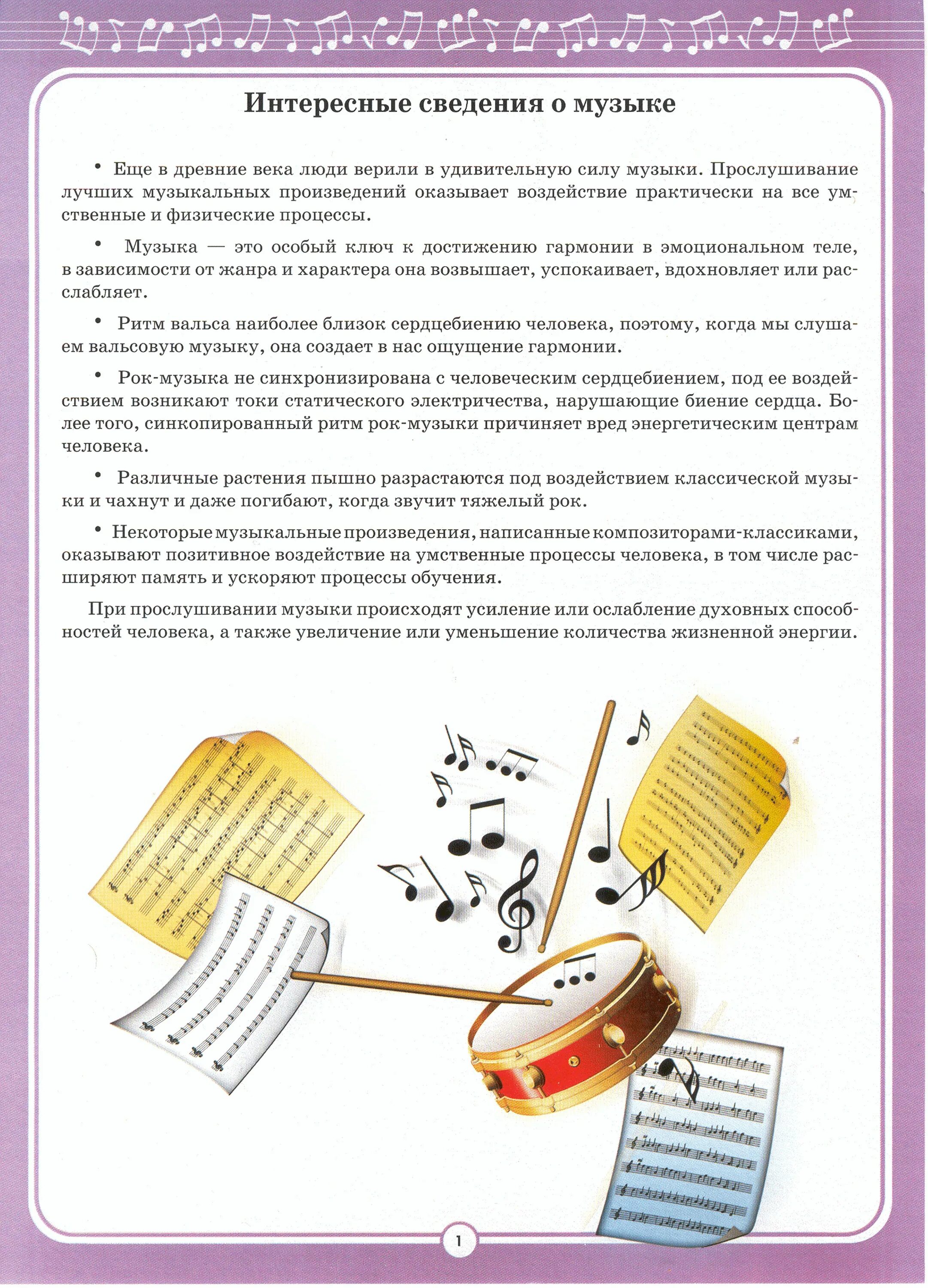 Темы по музыкальному воспитанию