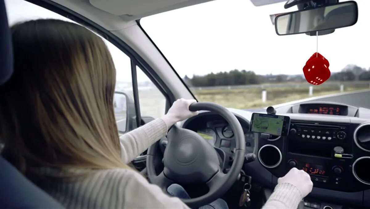A driver is in the car. Inside the car. safe driving. car inside view. car driving on road.