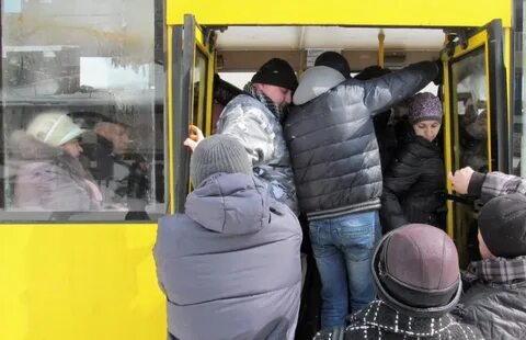 Переполненный автобус