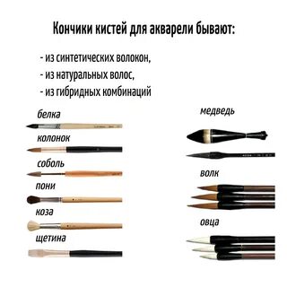 Кисти для рисования какие номера
