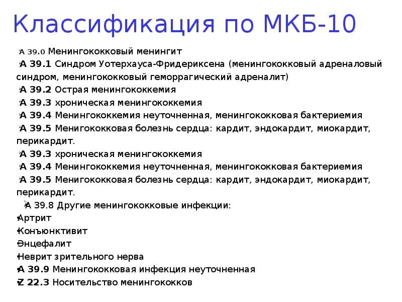 Омфалит мкб. Классификация менингококковой инфекции мкб 10. Код мкб 10 острый менингит неуточненный. Менингит код мкб 10 у взрослых. Острый конъюнктивит код по мкб 10.