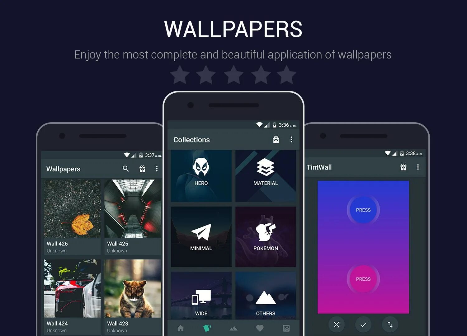 Wallpaper Android приложение. Красивые дизайны приложений андроид. Формат приложений для андроида. Слайдер в мобильном приложении.