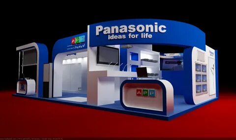 Design and construction of exhibition booths Panasonic - Exhibition of Iran...