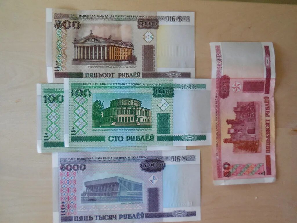 С российских на белорусские рубли