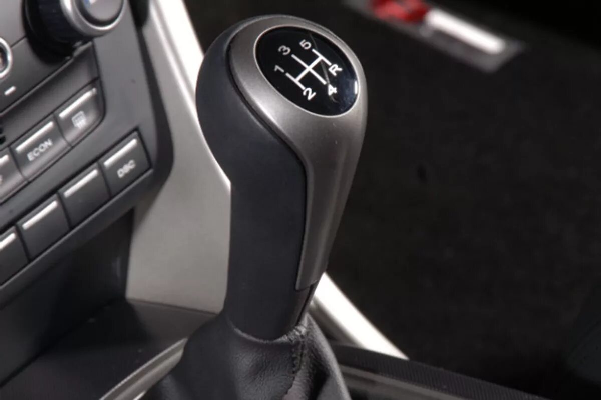 Manual gearbox. Gearbox in a car.