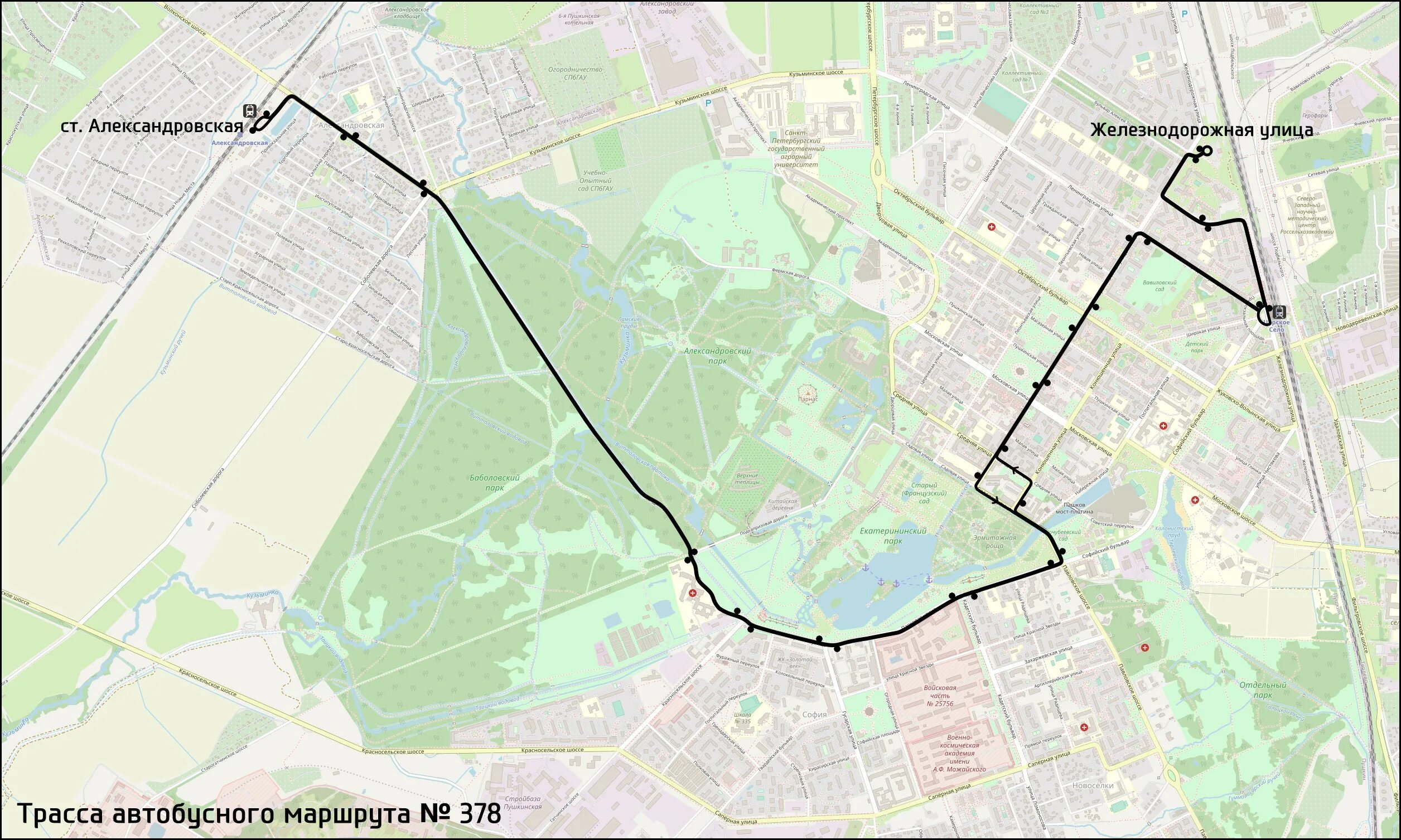 М16 автобус маршрут. Маршрут 378 автобуса Пушкин на карте. Станция Александровская Пушкин на карте. 378 Маршрут расписание. Станция Александровская Пушкин схема.