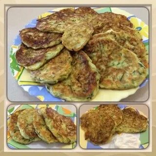 Кабачковые оладьи с молоком