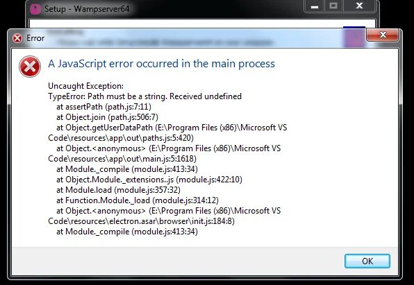 Ошибка JAVASCRIPT Error occurred in the main process. Ошибка в js коде. A JAVASCRIPT Error occurred in the main process как исправить. Ошибки от js. A java error has occurred