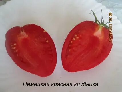 Красная клубника томат описание