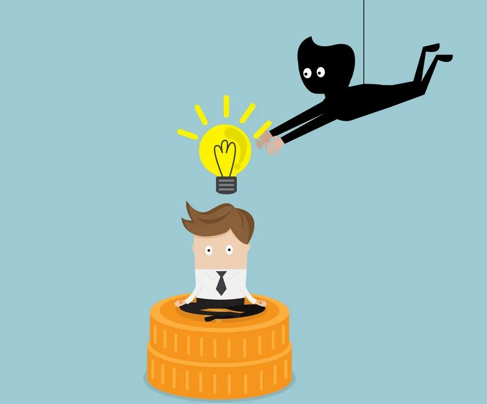 Украл идею. Воровать идеи. Украл идею. Мысли рисунок. Воровство идей.