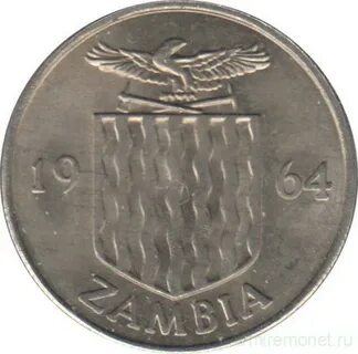 Монета замбии 4