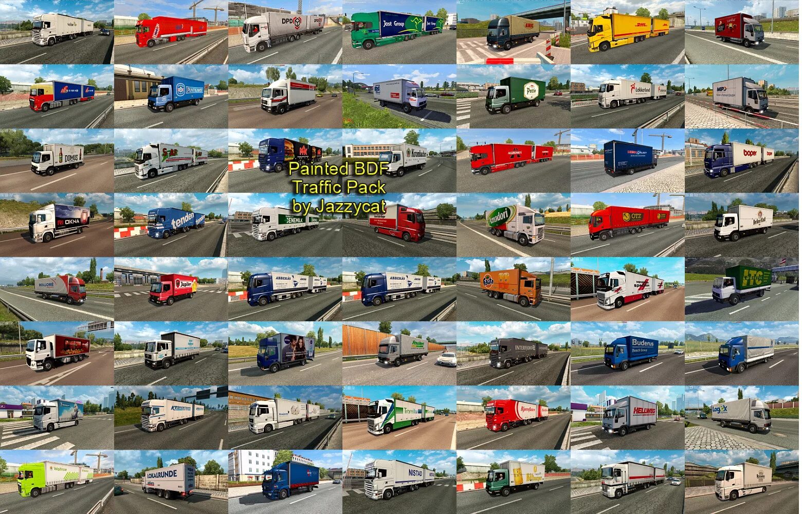 Трафик пак. Моды карго пак етс 2. Jazzycat Traffic. Мод painted BDF Traffic Pack версия для Euro Truck Simulator 2 1.39. Пак полицейского трафика етс 2.