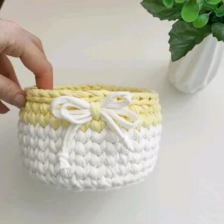 Корзиночки из ниток