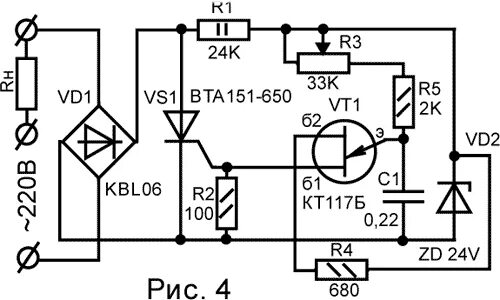 Тиристорный регулятор напряжения на кт117. Тиристорный регулятор мощности схема на кт117. Регулятор напряжения на кт117 и ку202н. Схема регулятора напряжения на тиристоре 202.