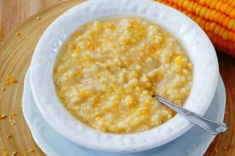 Кукурузная каша на плите