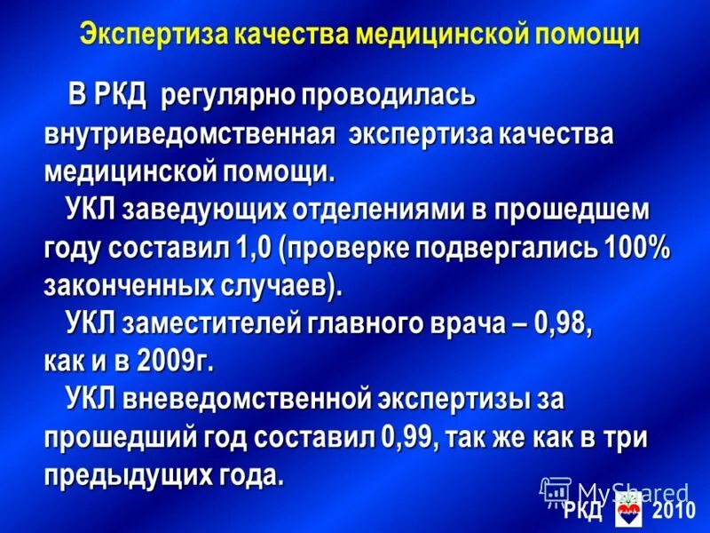 уровни экспертизы качества медицинской помощи