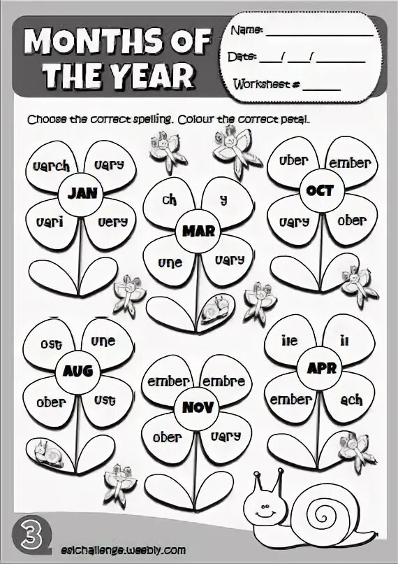Month tasks