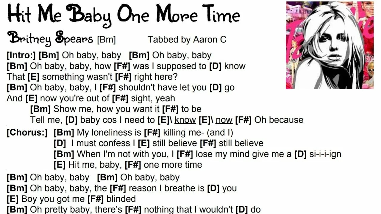 Бритни спирс baby one more текст