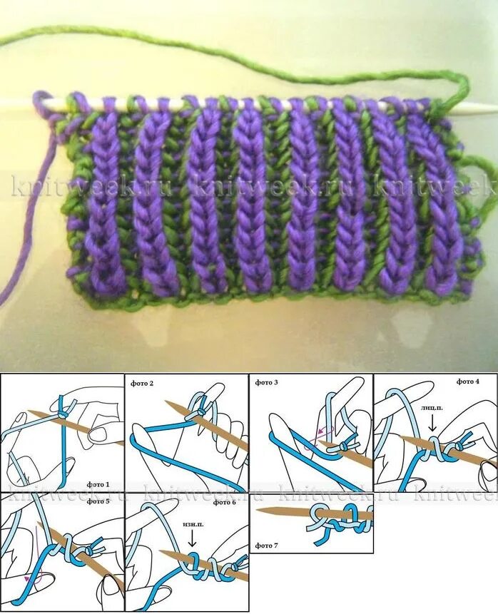 Как вязать спицами английскую резинку для начинающих. Резинка Бриошь 2х2. Двухцветная резинка спицами 2х2. Резинка 3 лицевых 1 изнаночная. Резинка Бриошь двухцветная.