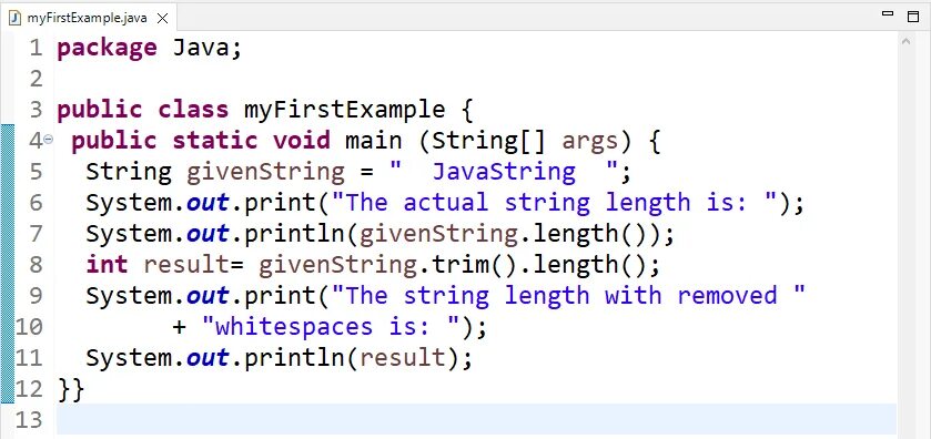 Java string length. Java string length