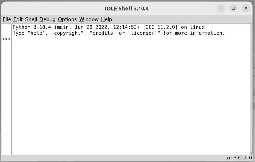 Idle python