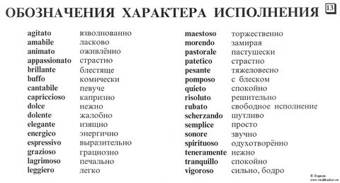 Что означает музыкальный термин