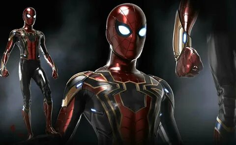 Avengers Infinity War: Spider-Man (Iron Spider) Skin Minecraft Skin. 