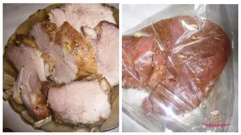 Мясо свинины в духовке в рукаве кусочками