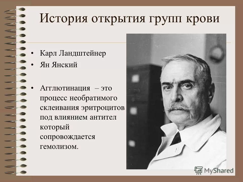 Открытие групп крови Ландштейнер и Янский. История открытия групп крови кратко.