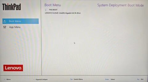Lenovo thinkpad boot